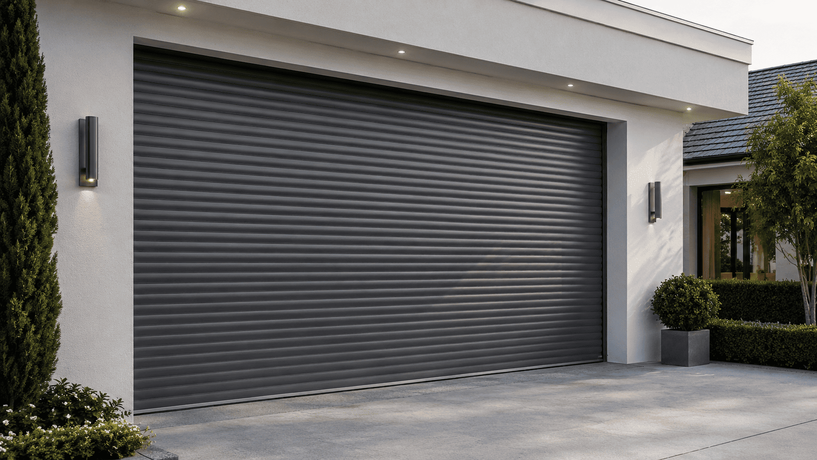 Freshly installed modern garage door — Beecroft